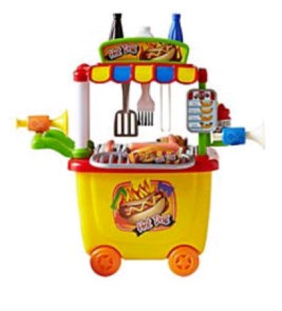 ร้านรถเข็นขายฮ็อทดอค My Mini Hotdog Cart  (รุ่น 3502) ยี่ห้อ PLAYGO