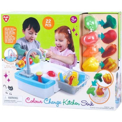 ซิงค์ล้างจานน้ำไหลผลไม้เปลี่ยนสี Color Change Kitchen Sink (รุ่น 3609) ยี่ห้อ PLAYGO