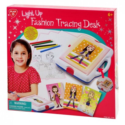 เครื่องวาดภาพส่องไฟเซ็ตแฟชั่น Fashion Tracing Desk  (รุ่น 7770) ยี่ห้อ PLAYGO