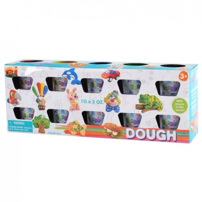 แป้งโดว์ 2 ออน 10 ขวด Dough Set 2 Oz. (รุ่น 8610) ยี่ห้อ PLAYGO