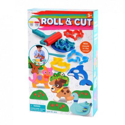 โดว์เซ็ตเครื่องนวด และตัด พร้อมแป้งโดว์  Roll &amp; Cut Dough รุ่น 8632) ยี่ห้อ PLAYGO