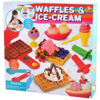 โดว์เครื่องทำวาฟเฟิล+ไอศรีม Waffles &amp; Ice Cream (รุ่น 8660) ยี่ห้อ PLAYGO