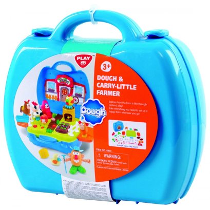 โดว์กระเป๋าหิ้ว เซ็ตฟาร์มสัตว์เลี้ยงแสนซน Dough &amp; Carry - Little Framer (รุ่น 8830) ยี่ห้อ PLAYGO
