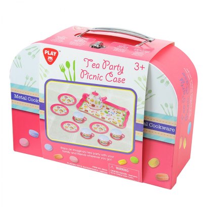 ครัวสะสมมาการองเซ็ตกระเป๋า Tea Party Picnic Case (รุ่น 68023) ยี่ห้อ PLAYGO