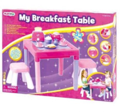 ชุดโต๊ะอาหาร + เก้าอี้ My Breakfast Table (รุ่น 3135G) ยี่ห้อ PLAYGO