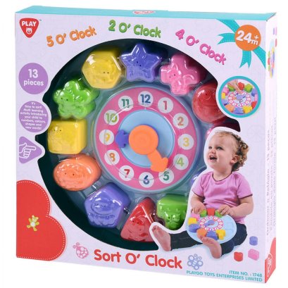นาฬิกาบล็อคหยอด SORT O&#039; CLOCK (รุ่น 1748) ยี่ห้อ PLAYGO