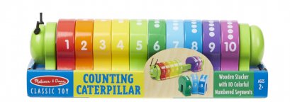 ตัวหนอนสอนนับเลข Counting Caterpillar รุ่น 9274 ยี่ห้อ Melissa & Doug (นำเข้า USA)