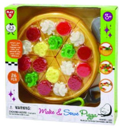 พิซซ่าถาดร้อน 26 ชิ้น Make &amp; Serve Pizza (รุ่น 3580) ยี่ห้อ PLAYGO
