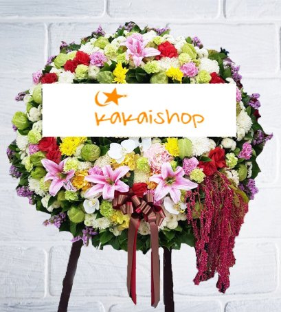 พวงหรีดดอกไม้สด  นิฐา