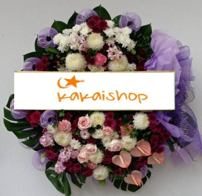 พวงหรีดดอกไม้สด  ศศินา