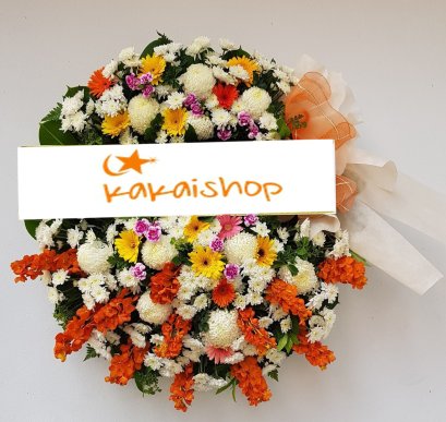 พวงหรีดดอกไม้   พิมพ์ใจ