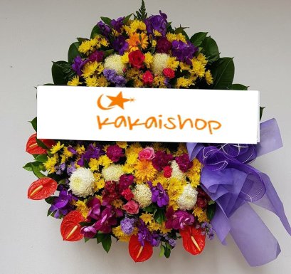 พวงหรีดดอกไม้สด   มัจฉา