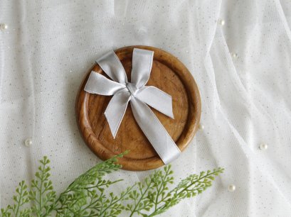 จานรองแก้วไม้สักแท้