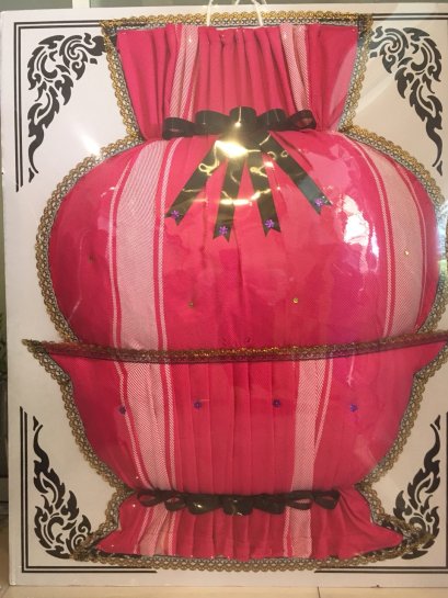 พวงหรีด ผ้าสำลี