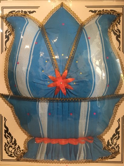 พวงหรีด ผ้าสำลี