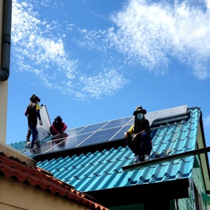 ติดตั้งระบบโซล่าร์เซลล์ 5 kW On-grid system สถานที่ ต.บางกร่าง จ.นนทบุรี