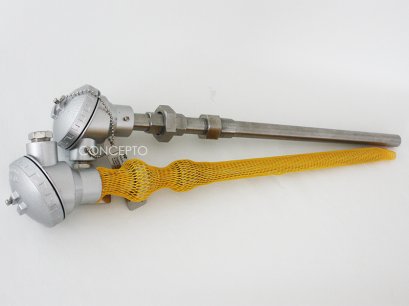 Thermocouple or RTD with N/U/N, Tapered Thermowell (เทอร์โมคัปเปิล หรือ RTD พร้อม Fitting N/U/N และ เทอร์โมเวลแบบเทเปอร์)