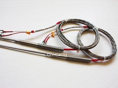 Thermocouple or RTD with Cable and Spring-02 (เทอร์โมคัปเปิล หรือ RTD พร้อมสายและสปริง)