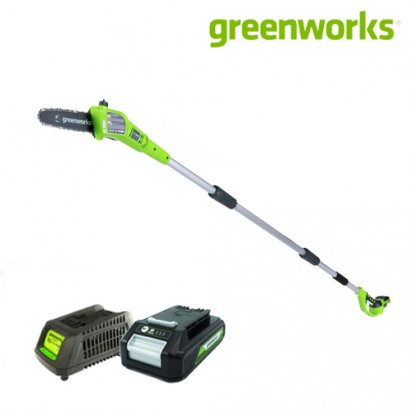 POLE SAW 24V INCLUDING BATTERY AND CHARGER