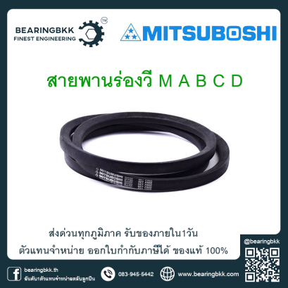 สายพานร่องวี สายพานสามดาว สายพานมิตซูโบชิ Mitsuboshi V-Belt สายพานร่องA สายพานร่องM สายพานร่องB สายพานร่องC สายพานร่องD สายพานร่องE