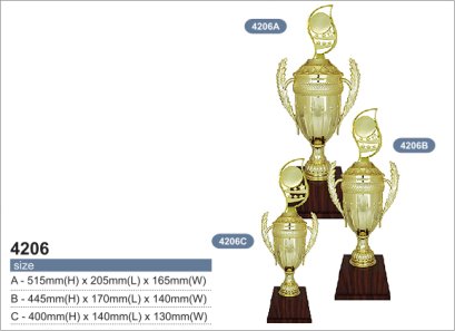 ถ้วยรางวัลโทรฟี่ รหัส 4206