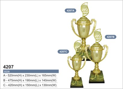 ถ้วยรางวัลโทรฟี่ รหัส 4207