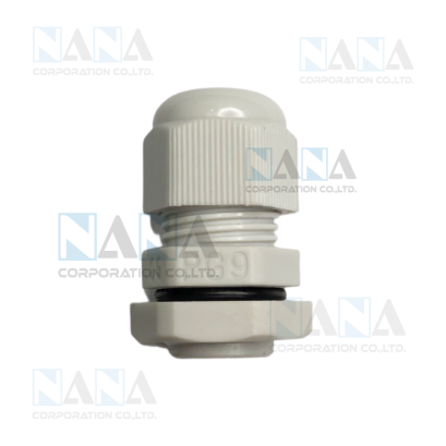 PG9 เคเบิ้ลแกลนด์เกลียวล็อค  สีเทา กันน้ำกันฝุ่น, R&R