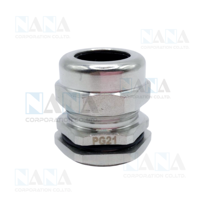 PG21 เคเบิ้ลแกลนด์สแตนเลสกันน้ำIP68 Cable Gland Stainless Steel, R&R Cable Gland 