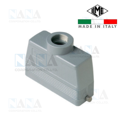 V 24 L, ILME Multipole Connector, Hood, C-TYPE series, with 2 pegs, Pg21