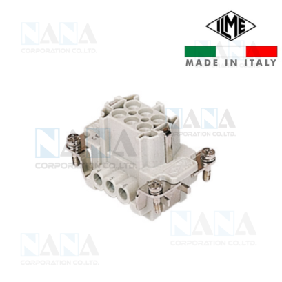 คอนเนคเตอร์เหลี่ยม CNEF 06 T, Female insert, CNE series, screw terminal connection, 6 poles + PE