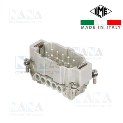  CNEM 10 T, Male insert, CNE series, screw terminal connection, 10 poles + PE, 16A ,size 