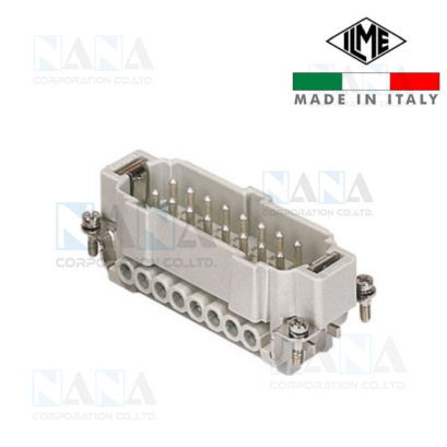 คอนเนคเตอร์เหลี่ยม ILME CNEM 16 TN, Male insert, CNE series, screw terminal connection, 16 poles