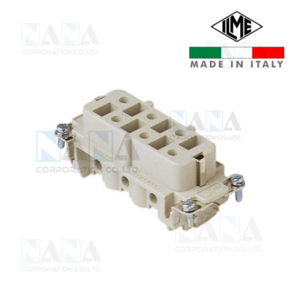 คอนเนคเตอร์เหลี่ยม CPF 06, Female insert, CP series, screw terminal connection, 6 poles + PE, 35A ,size 