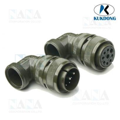 Circular Connector, KUKDONG KD3108 , 90° Angle plug 
