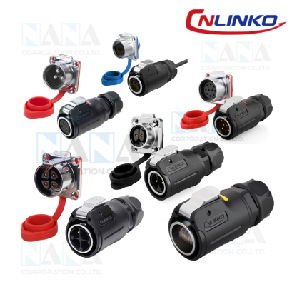 LP-24 Cnlinkko Power Connector  IP65/IP67 คอนเนคเตอร์ไฟฟ้ากันน้ำ