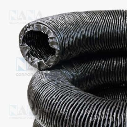 ท่อผ้าใบสีดำ Fabric Flexible Air Duct Hose