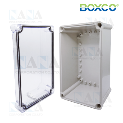 BC-ATS-192813 BOXCO กล่องพลาสติกกันน้ำฝาใส ABS Plastic Enclosure,Clear Cover, S Series Medium size 