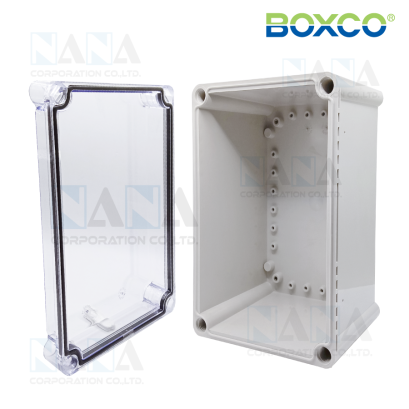 BC-ATS-192818 BOXCO กล่องพลาสติกกันน้ำฝาใส ABS Plastic Enclosure,Clear Cover, S Series Medium size 