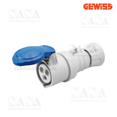GW62004H STRAIGHT CONNECTOR HP - IP44/IP54, GEWISS Power Plug