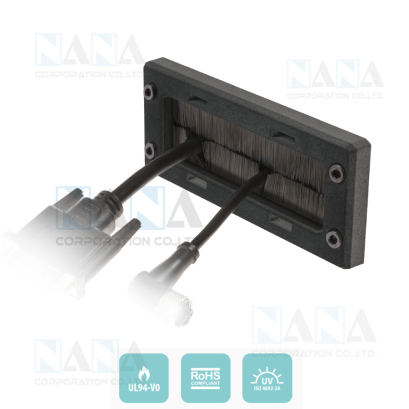 DES Z Cable entry frames with single brush