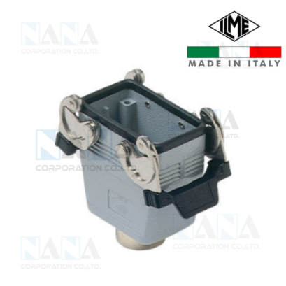 คอนเนคเตอร์เหลี่ยม ILME, CHV 10 G, Hood, C-TYPE series, with 2 levers, Pg16