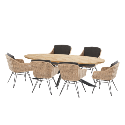 BOHEMIAN DINING SET NATURAL
