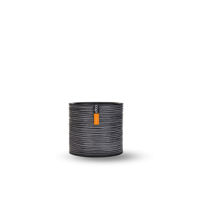 กระถางต้นไม้ Vase Cylinder Rib (Size D 12 x H 11 cm)