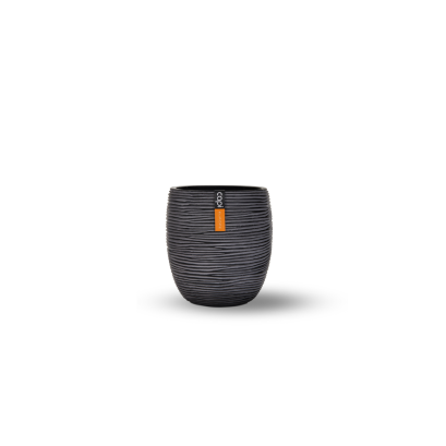 กระถางต้นไม้ Vase Elegant High Rib (Size W 12 x H 15 cm)