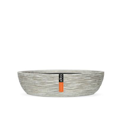 OFI 113 แจกัน BOWL ROUND RIB (สีขาว)
