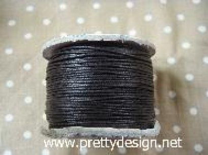 เชือกคอตตอน สำหรับเย็บสมุด สีดำ ขนาด 0.5 มิล