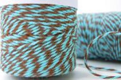 Baker&#039;s Twine Aqua Delight - Aqua and Brown สีพิเศษ