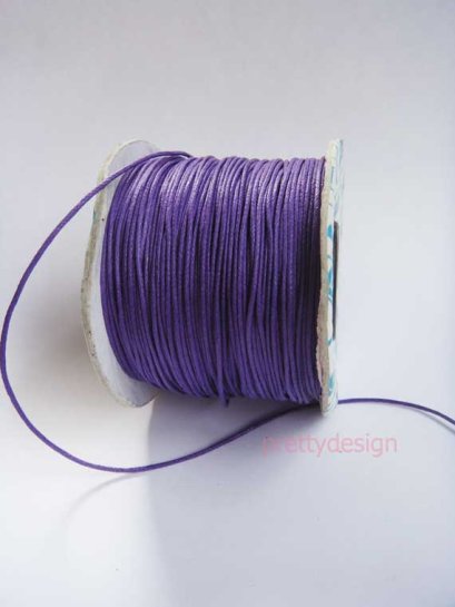 เชือกคอตตอน สำหรับเย็บสมุด สีม่วง ขนาด 0.5 มิล