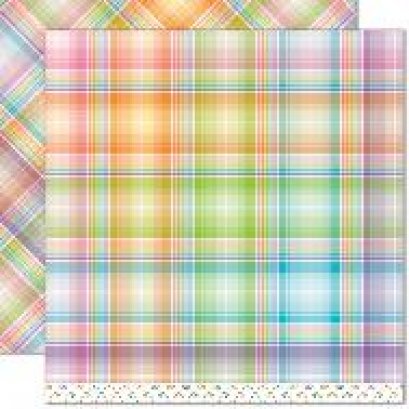  Lawn Fawn - Perfectly Plaid Collection - Rainbow