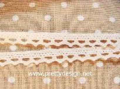   Lace ลูกไม้ ถักสามแถว ระบายชาย สี off white